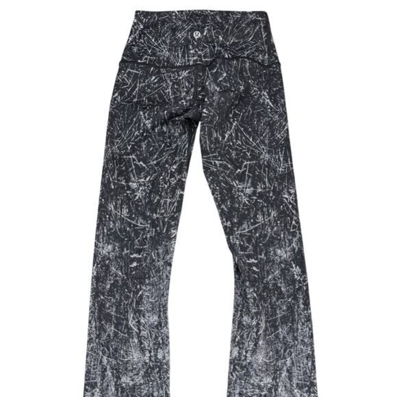 LULULEMON Wunder Under Hi-Rise Tight 28" Size 4 Alouette 50g Alpine White Black - Picture 6 of 8